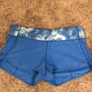 Blue Lulu Lemon Shorts